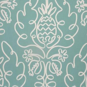 P Kaufmann Pina Colada Island Embroidered Fabric, Drapery, Home Accent, Carolina Decorative Fabrics,  Savvy Swatch