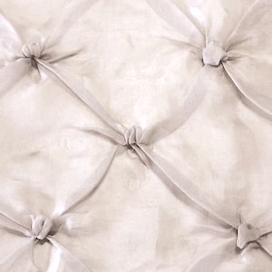 Pintuck Pouf Ivory Organza Silk Fabric, Upholstery, Drapery, Home Accent, LA Freds,  Savvy Swatch