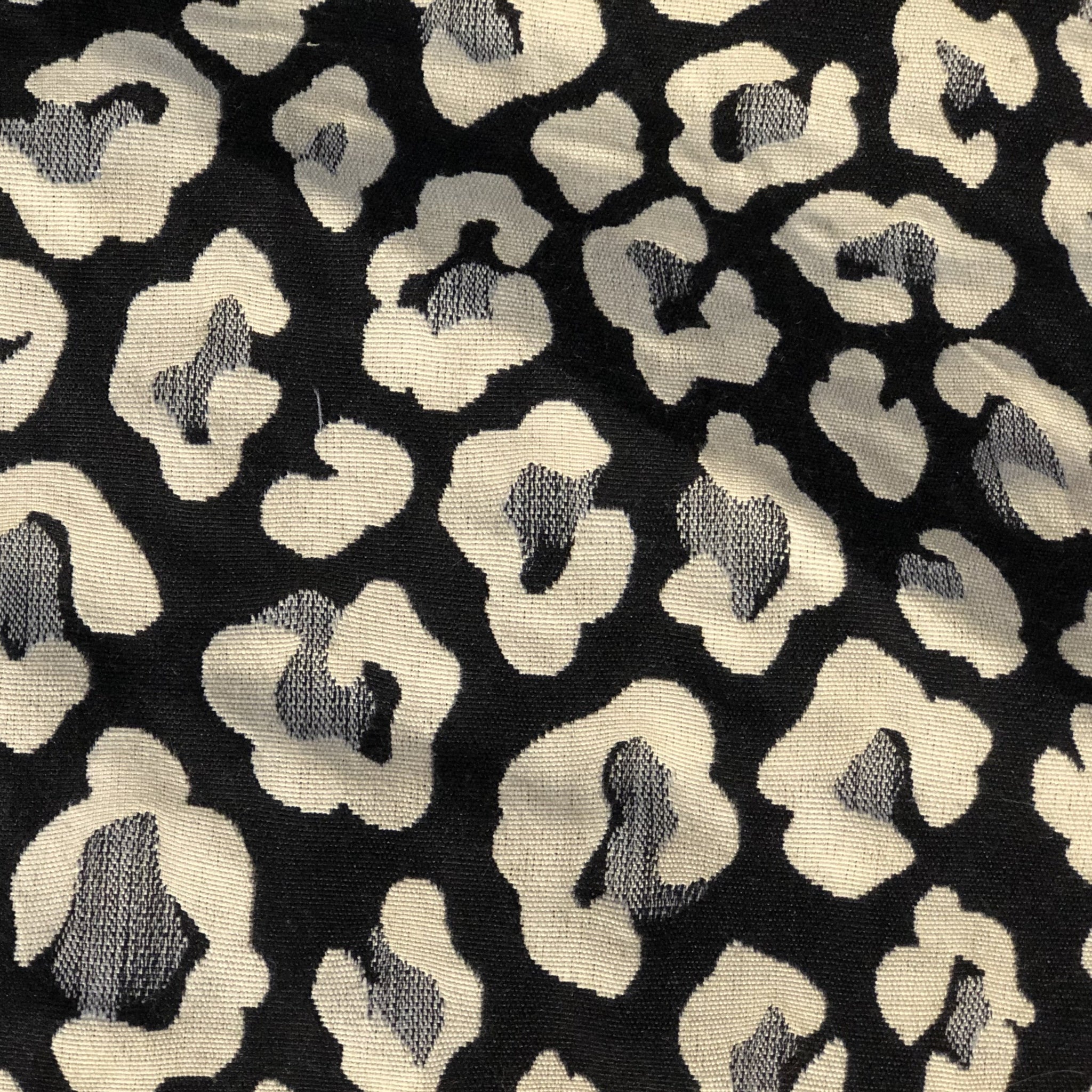 Black and White Cheetah Print Fabric – Savvy Swatch