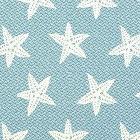 Covington Starfish in Capri Blue Indoor Outdoor Decorator Fabric