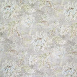 2.75 Yards Stone Harbor Gray Floral Cotton Upholstery Fabric by the Yard