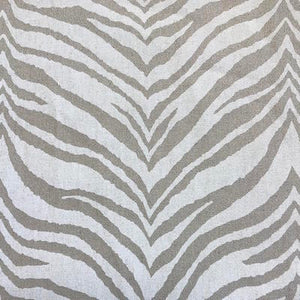 Wild Life White Zebra Print Decorator Fabric by Microfibres, Upholstery, Drapery, Home Accent, Microfibres,  Savvy Swatch
