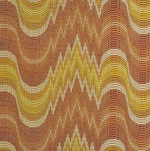 Clarence House Zigoto Sun Yellow/Apricot Decorator Fabric, Drapery, Home Accent, Hamilton Fabrics,  Savvy Swatch